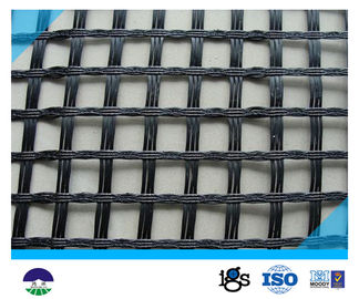 80KN/M Black Fiberglass Geogrid with High Strength for Retaining Wall